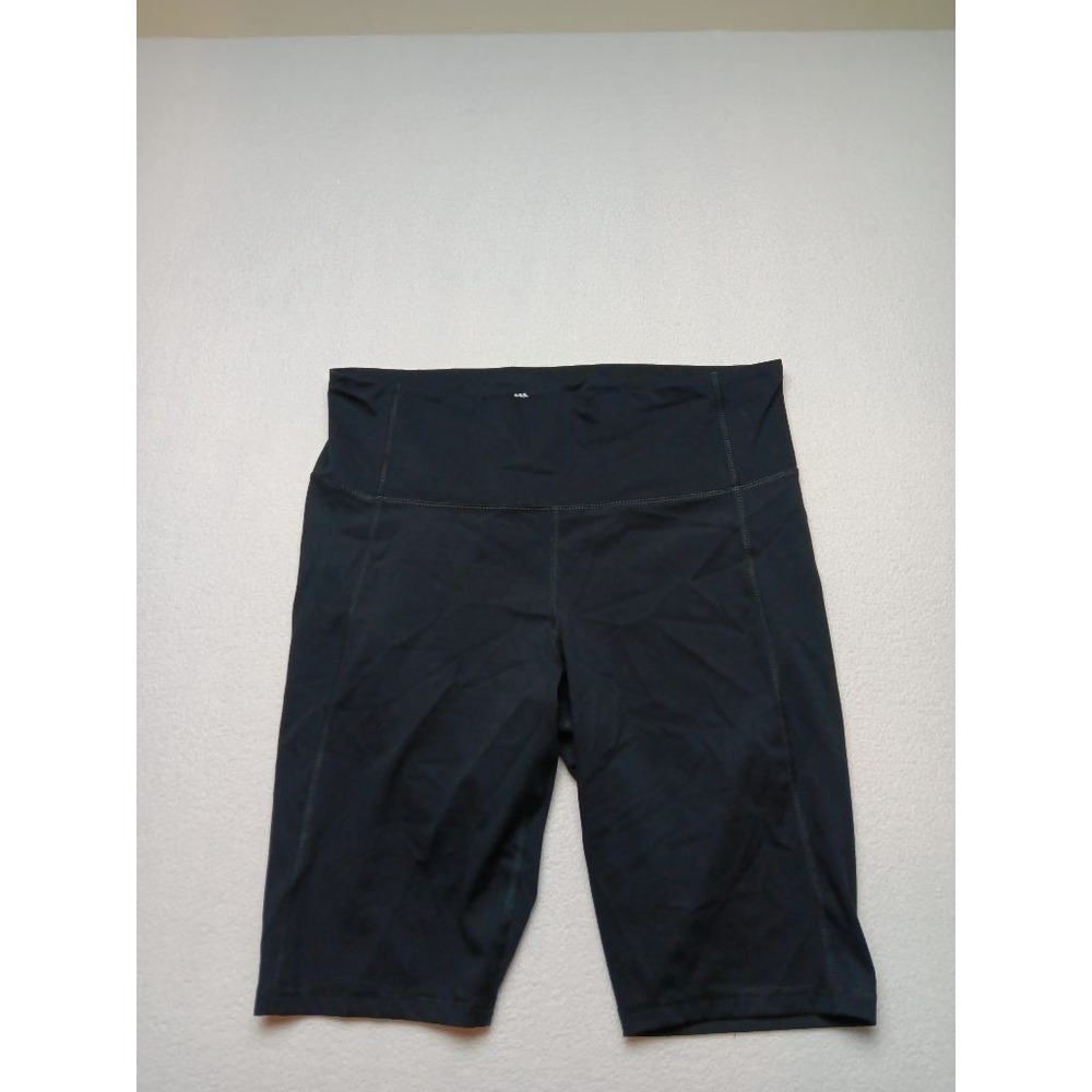 All In Motion Womens XL Black High Waist Bike Shorts Athletic Compression